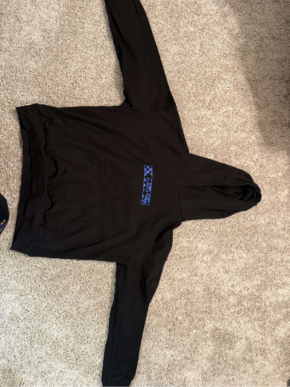 Purple brand hoodie black and blue